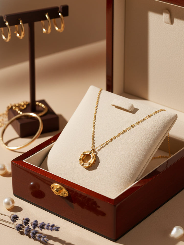 Halo Charm Pendant Chain