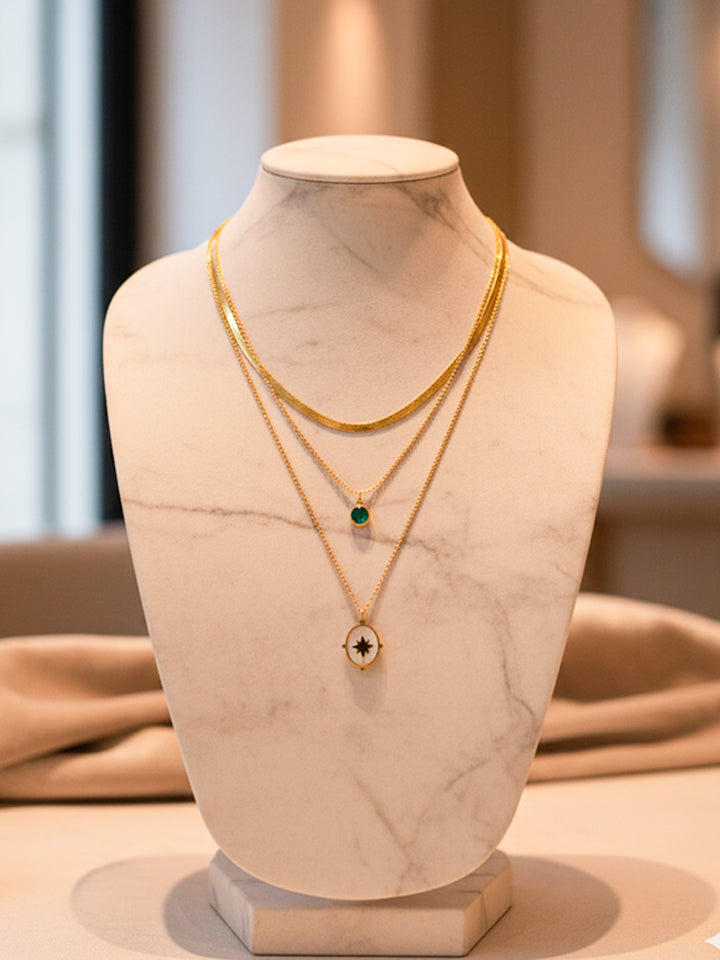 Dual Layer Pendant Necklace