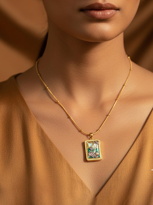 Ocean Dream Mosaic Pendant Chain