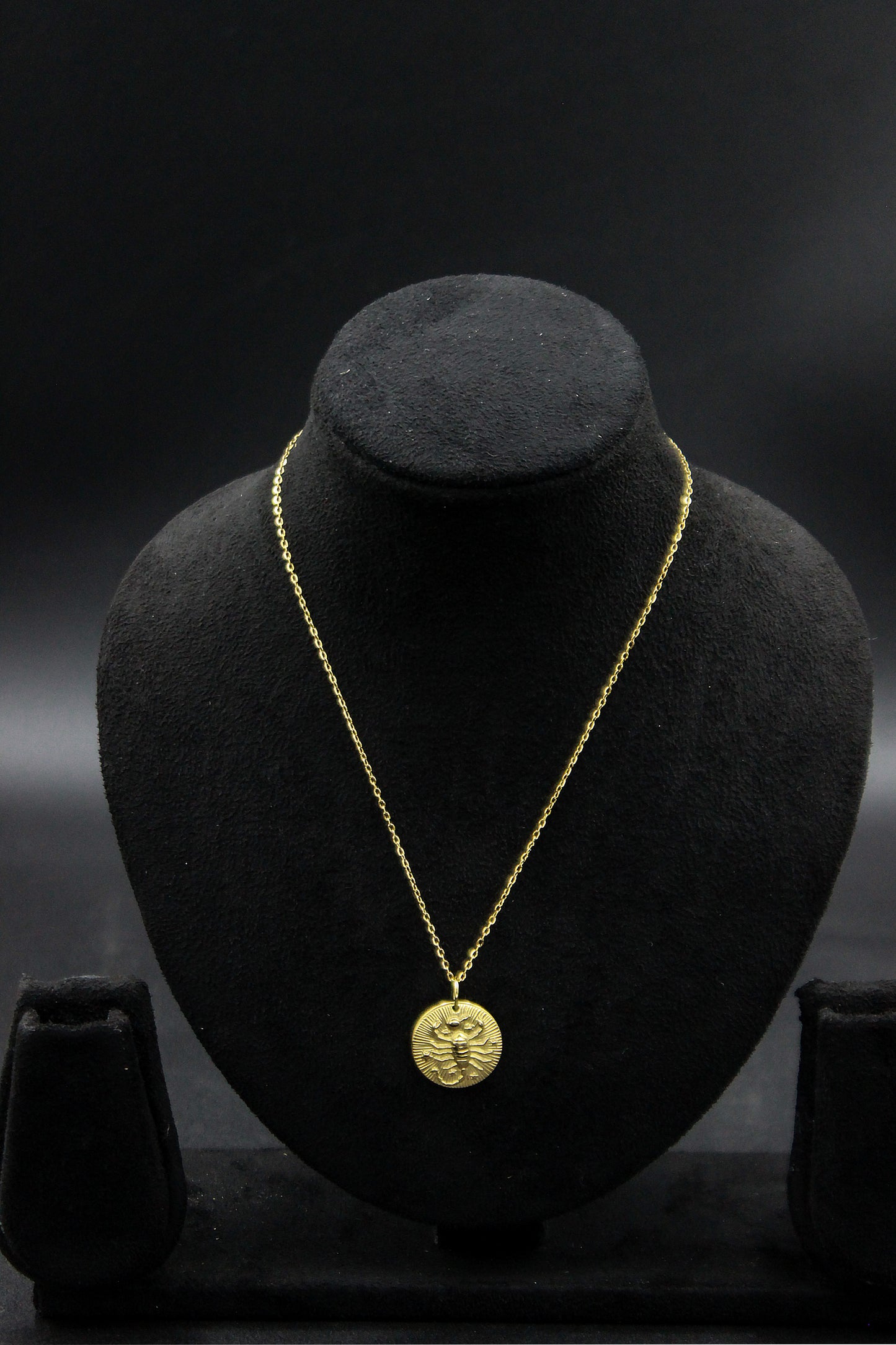 Zodiac Sign Gold Pendant Necklace