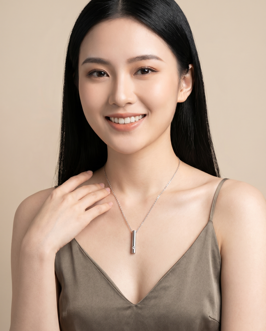 Minimalist Crystal Bar Necklace