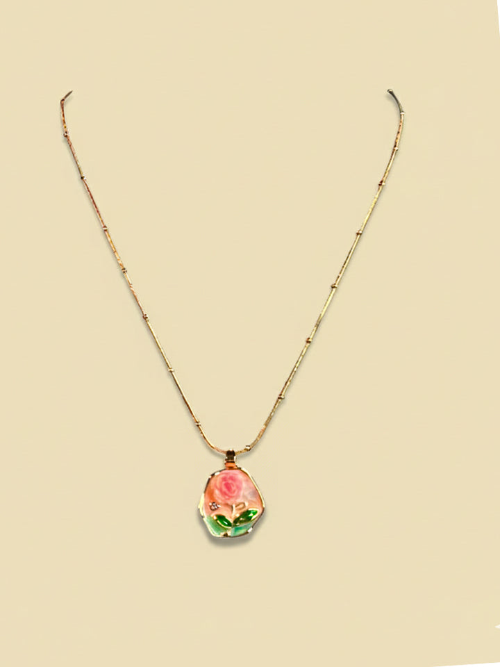 Blush Bloom Pendant Chain