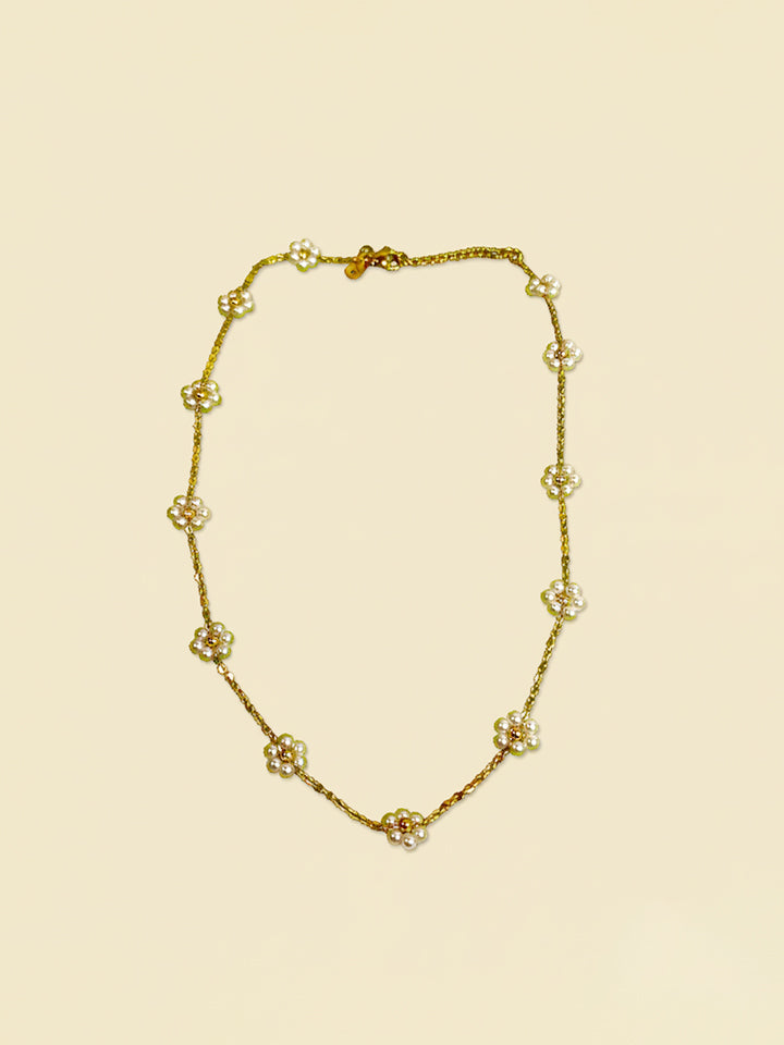 Classic Pearl Charm Necklace