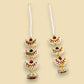 Chandrika Dangler Earrings Available in Two Colours (Multi Red and Green)