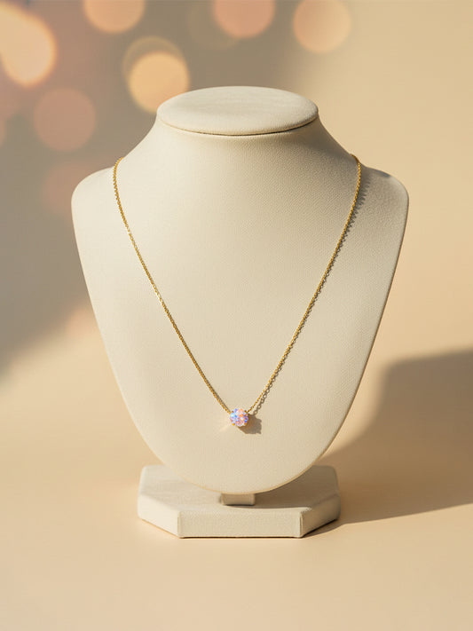 Classic Solitaire Pendant Chain