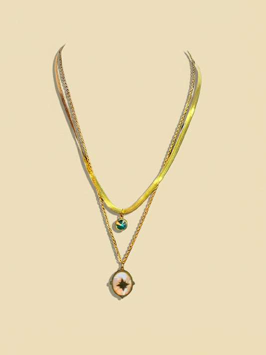 Dual Layer Pendant Necklace
