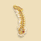 Peacock Pearl Gold-Plated Ear Cuffs