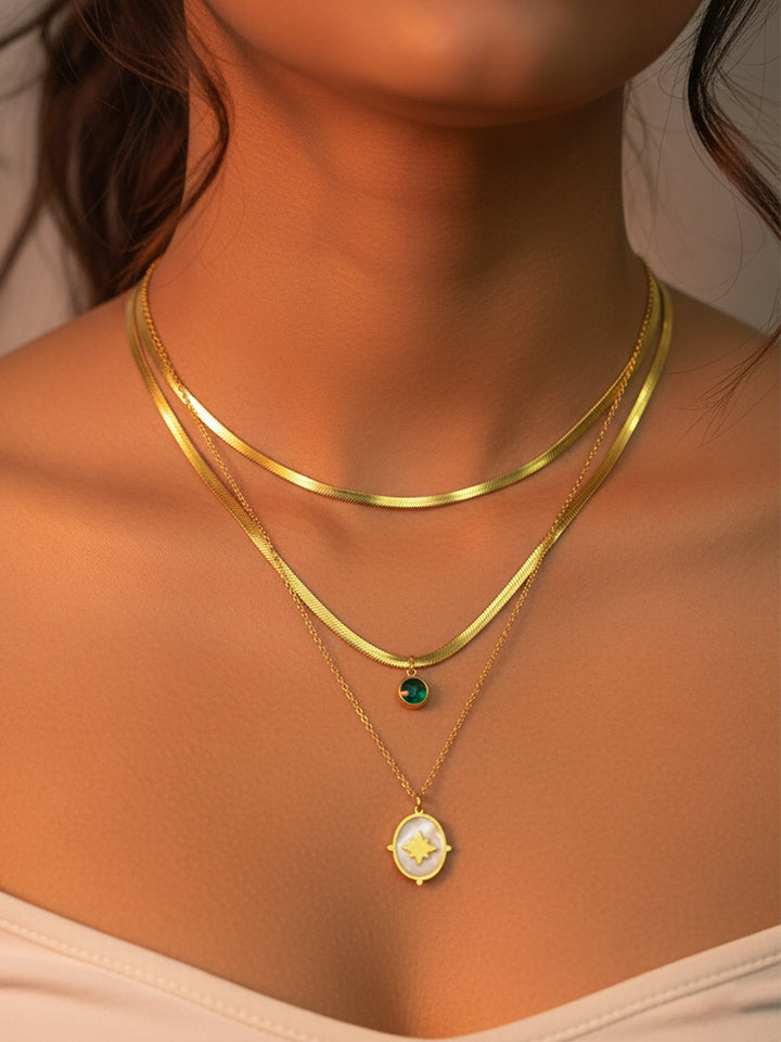 Dual Layer Pendant Necklace