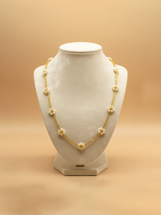 Classic Pearl Charm Necklace