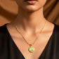 Serenity Bloom Round Pendant Chain