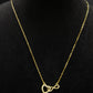 Gold Heart Infinity Necklace