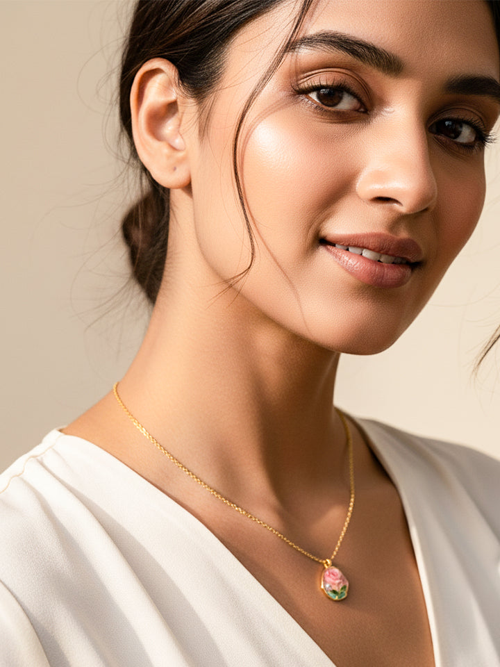 Blush Bloom Pendant Chain