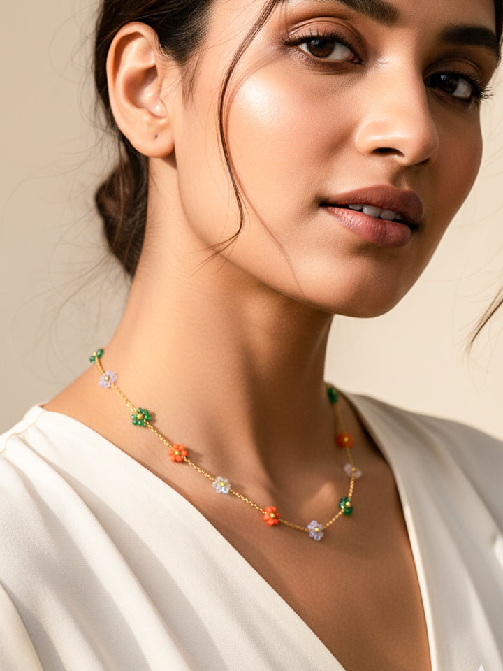 Bloom Charm Multi-Color Necklace
