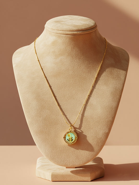 Golden Blossom Pendant Chain