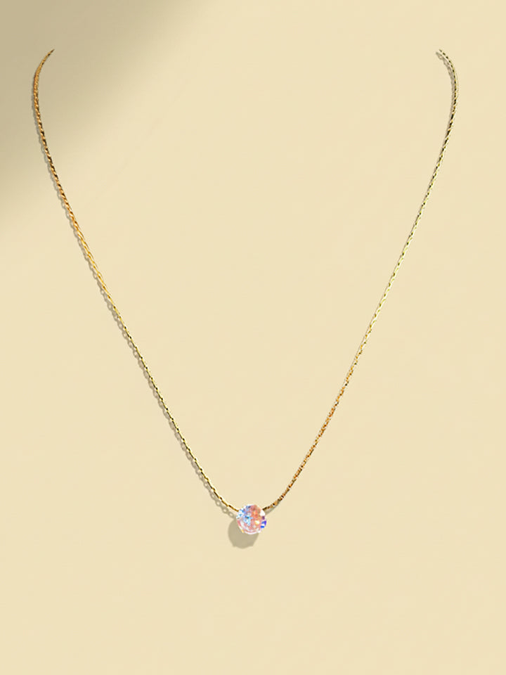 Classic Solitaire Pendant Chain