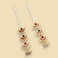 Chandrika Dangler Earrings Available in Two Colours (Multi Red and Green)