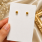 Butterfly Crystal Ball Back Stud Earrings