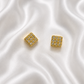 Diamond Pavé Square Ball Back Stud Earrings