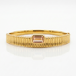 Blush Stone Ribbed Kada