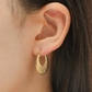 Sunray Gold Hoop Earrings