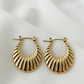 Sunray Gold Hoop Earrings