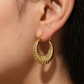 Radiant Textured Hoop Earrings