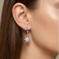 Celestial Star Drop Hoop Earrings
