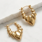 Croissant Gold Hoop Earrings
