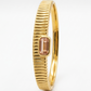 Blush Stone Ribbed Kada