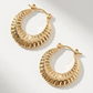 Radiant Textured Hoop Earrings