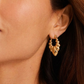 Croissant Gold Hoop Earrings
