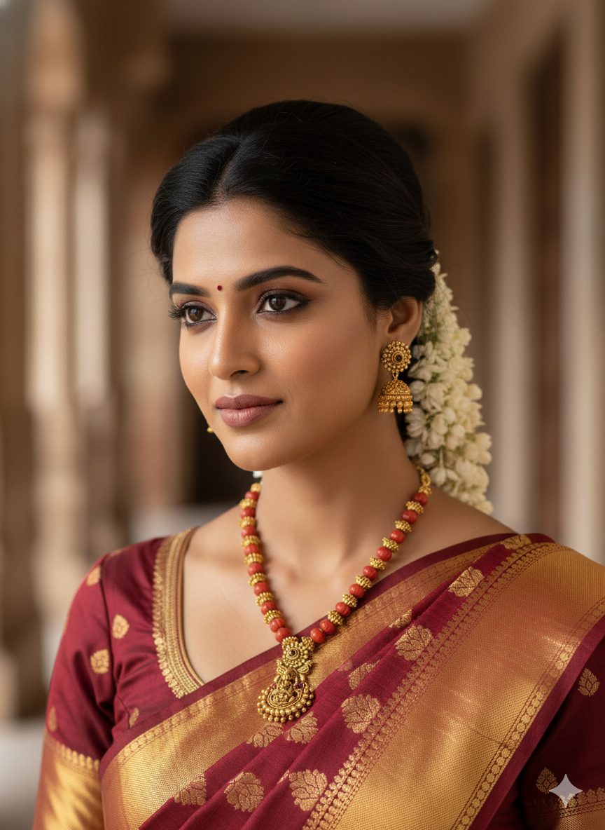 Royal Lakshmi Coral Mala