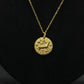 Zodiac Sign Gold Pendant Necklace