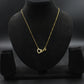 Gold Heart Infinity Necklace