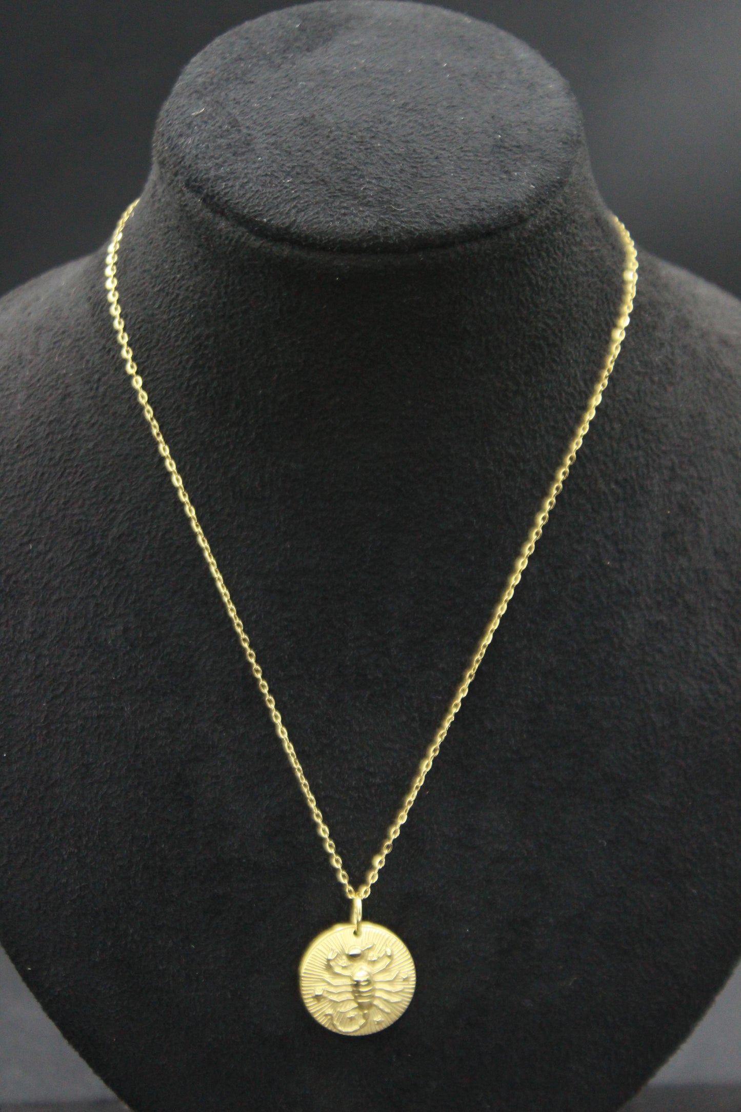 Zodiac Sign Gold Pendant Necklace