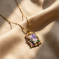 Floral Frame Pendant Necklace