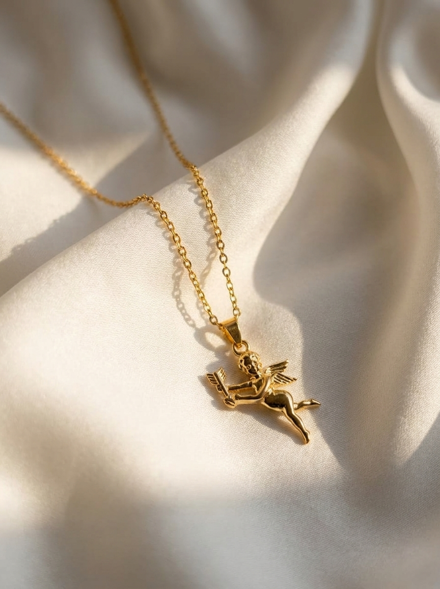 Cupid Charm Pendant Necklace