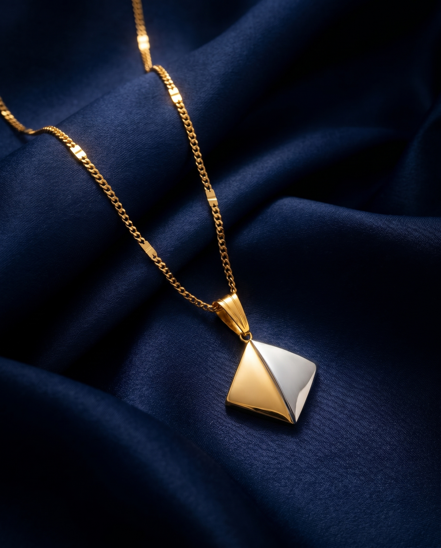 Pyramid Pendant Necklace