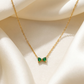 Emerald Bow Necklace