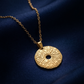 Radiant Sunburst Disc Necklace