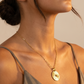 Radiant Sunburst Disc Necklace