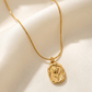 Vintage Tulip Pendant Necklace