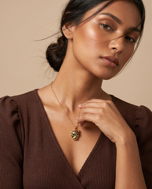 Panther Spirit Pendant Necklace