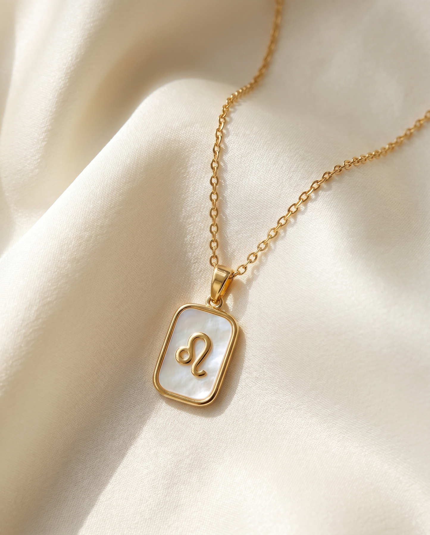 Zodiac Sign Necklace - Mother of Pearl Pendant