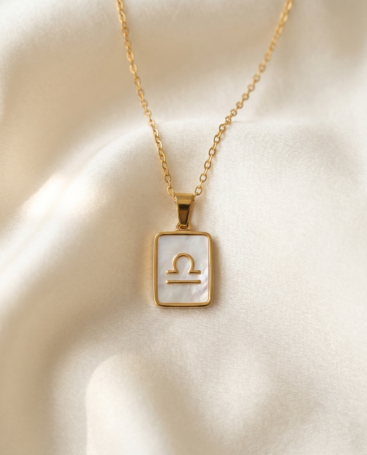 Zodiac Sign Necklace - Mother of Pearl Pendant