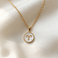 Zodiac Sign Necklace - Mother of Pearl Pendant