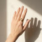 Golden Wave Adjustable Statement Ring