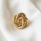 Golden Knot Statement Ring